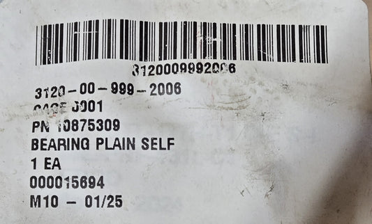 BEARING PLAIN SELF 3120-00-999-2006 PN: 10875309