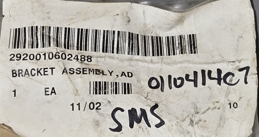 BRACKET ASSEMBLY 2920-01-060-2488 PN: 1225353