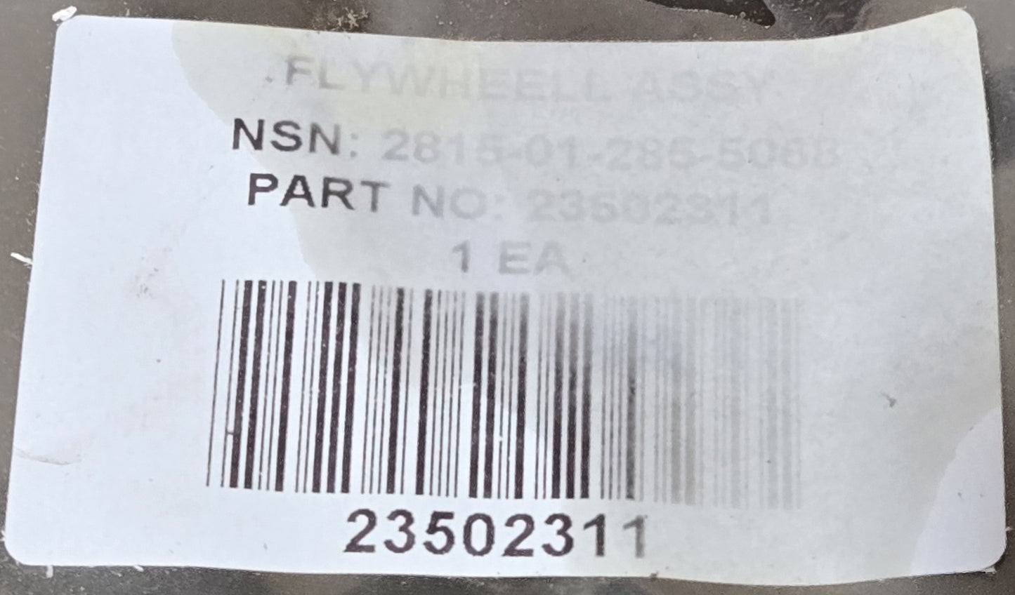 FLYWHEEL 6v53T 2815-01-285-5068 PN: 23502311