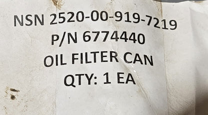OIL FILTER CAN 2520-00-919-7219 PN: 6774440