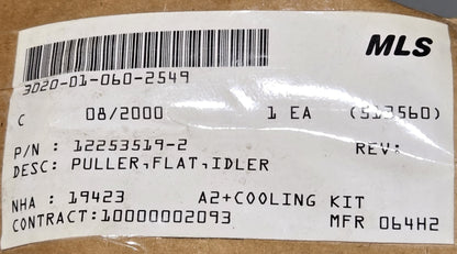 PULLEY, FLAT 3020-01-060-2549 PN: 12253519-2