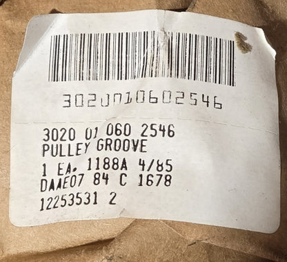 PULLEY,GROOVE 3020-01-060-2546 PN: 12253531-2